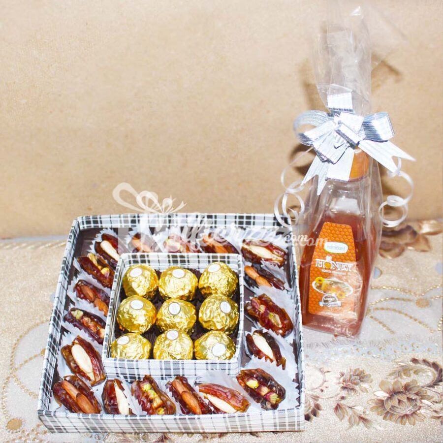 Premium filled Dates ,Ferrero & Honey - Gifterzz
