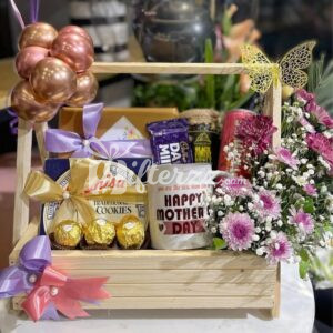 Mothers day Wooden Basket