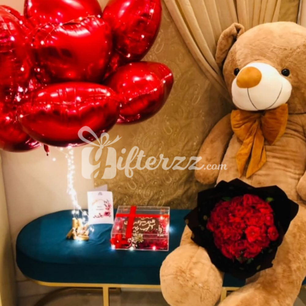 Romantic Plush N Cake Gift